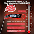 Miniatyrbilde 5 av 6: Grilltermometer digital, øyeblikkelig avlesning kjøtttermometer steketermometer, KLB