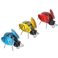 Miniatyrbillede 2 af 8: 3 stk. solcelledrevne bi-lys, søde innovative jernkunst sol KLB