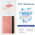 Pikkukuva 4 / 7: Passporttisuoja, Czyan Tekonahkainen Suojakuori Passi RFID-estolla