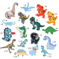 Pikkukuva 1 / 5: Dinosaurus-silmälappu, 17 kpl dinosauruslappu-tarra applikointi kirjonta laput koriste laput vaatteille hattu T-paita