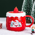 Miniatyrbillede 5 af 5: Keramisk julekaffekrus sød gave 4 401-500ml KLB