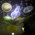 Miniatyrbilde 3 av 7: Stjernenattlys, planetarisk projektor jord univers LED-lys KLB