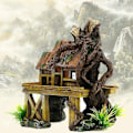 Miniatyrbillede 2 af 5: Kunstig fisk reptil hus ly akvarium bygning KLB
