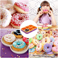 Miniatyrbillede 7 af 7: 3-pak silikone donutform donut bageform plade beholder laver perfekte