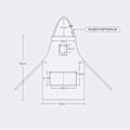 Miniatyrbilde 5 av 7: Denimforkle, Unisex justerbar forkle med 3 lommer, matlagingsforkle KLB