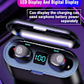 Pikkukuva 3 / 7: Bluetooth-kuulokkeet, 5.0-kuulokkeet 2000 mAh:n latauskotelolla LED-kuulokkeet