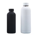 Miniatyrbillede 1 af 5: 2 stk. rustfrit stål vandflaske termokande sort + hvid 350ml + 750ml KLB