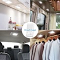 Miniatyrbillede 6 af 8: Ebtools DC12/24V 28 LED RV loftslampe, touch control LED KLB