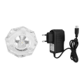 Miniatyrbillede 1 af 8: LED K9 Glas Multicolor 3D Krystal Display Lys Base Stativ KLB