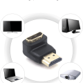 Pikkukuva 7 / 8: HDMI 90 asteen ja 270 asteen oikea kulma uros-naaras liitin