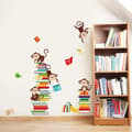 Miniatyrbillede 4 af 5: Monkey Wall Decals Wall Sticker Børn Dyr Wall Decor Børneværelse Børnehave -