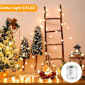 Miniatyrbild 7 av 8: 50 LED-kula ljusslinga batteridriven 5M stämningsbelysning