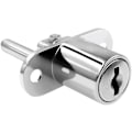 Miniatyrbilde 2 av 5: (Sølv)Skuffeslås for 2 stykker med nøkkel Trykk stempelslås med nøkkel for arkivskap Utstillingsvindu,Diameter 16 mm,Lengde 61 mm