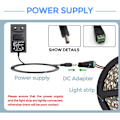 Miniatyrbilde 3 av 5: Strømforsyning 12V 3A Adapter 36W Transformatorer for LED-stripe EU-plugg for COB 3528/5050 SMD LED-stripe, AC100-240V Strømforsyning
