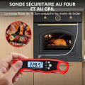 Miniatyrbild 2 av 5: Kökstermometer, Instant Läsning Kocktermometer, Digital Termometer för Matlagning, Kött, Rödvin