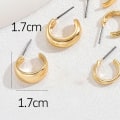 Miniatyrbillede 2 af 5: Guld dråbe øreringe, niche design, le stud øreringe, unikt temperament stil4 KLB