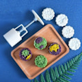 Miniatyrbillede 1 af 5: 2 stk. Mid-Autumn Festival runde håndpressede kageform bageværktøjer-35