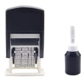 Miniatyrbillede 1 af 5: Enkel Automatisk Forretnings Stempel Dato Stempel Digital Form8