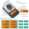 Miniatyrbild 3 av 5: Precisionsskala 50 g / 0,001 g, digital milligramsskala med LCD-display, KLB