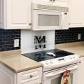 Miniatyrbillede 4 af 5: (10 fliser, tykkere version) Skræl og klæb sort backsplash, metrofliser, imiteret keramiske fliser