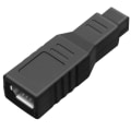 Pikkukuva 1 / 8: FireWire IEEE 1394 tyyppi A 400 6-nastainen naaras - 1394 tyyppi B 800 9-nastainen