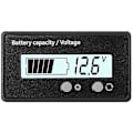 Miniatyrbilde 1 av 5: 12v24v36v48v60v72v Batteriindikator Batterivoltmåler LCD-voltmeter Elektrisitetsmåler Elektrisk Batteribil, 1 stk, Hvit KLB