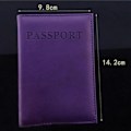 Miniatyrbillede 7 af 7: Faux læder pas etui ID-holder (lilla)