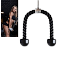 Pikkukuva 4 / 6: Nylon-tricepsköysi, kierretty köysi triceps-harjoitteluun, liukumaton