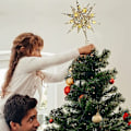 Miniatyrbillede 6 af 7: Poinsettia Juletræstop 3D Geometrisk Stjerne Dekorativ LED KLB