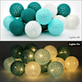 Miniatyrbillede 5 af 5: Guirlande Lumineuse Boule Coton - 3.1M 20er LED Chaîne Lumière-Guirlande lumineuse portable à LED Pour intérieur KLB
