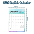Miniatyrbilde 2 av 5: Veggkalender 2024-2025, januar 2024-juni 2025, 15 x 12, Highlight Fe Style2 KLB