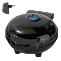 Miniatyrbilde 1 av 5: Mini vaffeljern, lite vaffeljern, non-stick vaffeljern, svart KLB