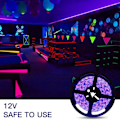 Miniatyrbilde 4 av 5: 5 m UV LED-stripe 300 LED selvklebende