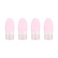 Miniatyrbilde 1 av 5: Pakke med 4 silikagel sub-fylling bærbar kosmetisk sub-fylling rosa 38ml KLB