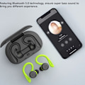 Miniatyrbilde 4 av 6: Sport In-Ear TWS-hodetelefoner True Wireless Bluetooth 5.0 Grønn