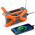 Miniatyrbilde 1 av 7: 2022 Solar Radio Nødradio med sveiv, 10 000 mAh bærbar sveivradio