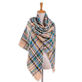 Miniatyrbild 1 av 5: Fashion Rutig Filt Scarf Stor Oversized Lång Scarf för Kvinnor Grön