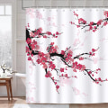Miniatyrbilde 1 av 4: Sakura dusjforheng, muggsoppbestandig, vaskbar, for bad