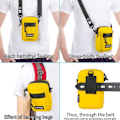 Pikkukuva 5 / 6: YD9 Fashion Student Simple Art Shoulder Mobile Phone Bag (White)