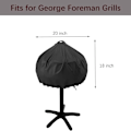 Miniatyrbillede 4 af 5: Grillovertræk til George Foreman, TwoPone elektrisk grillovertræk, rund Grilla KLB