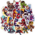 Miniatyrbillede 2 af 5: Teens Hero Stickers 50stk Vandtætte til Decal, Laptop Hydro Flask Vandflaske Bilkop Computer Guitar Skateboard Bagage Cykel Kofanger