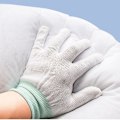 Miniatyrbillede 3 af 5: Amning, flaskmatning, baby support | med marinblå fjäderblad KLB