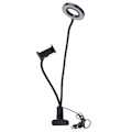 Miniatyrbillede 6 af 8: Justerbar multifunktionel USB selfie ringlys til mobiltelefoner KLB