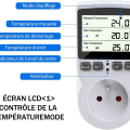 Miniatyrbilde 4 av 5: Termostatkontakt, digital temperaturregulator, digital programmerbar stikkontakt med