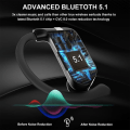 Pikkukuva 4 / 5: Langattomat nappikuulokkeet, Bluetooth 5.1 Urheilun langattomat kuulokkeet Ruohonvihreä