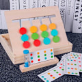 Miniatyrbilde 4 av 5: Montessori leker, grafiske fargeklassifiseringsleker, lekeblokker for barn