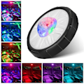 Pikkukuva 1 / 5: Led-auton sisävalaistus, langaton, USB-Led-auton sisävalaistus RGB 12 väriä Auton kosketus Led-lamppu auton tavaratilaan, veneeseen, asuntovaunuun KLB