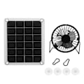 Miniatyrbillede 3 af 8: 10W solcellepanel laderkit med ventilator, dobbelt USB KLB
