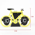 Miniatyrbild 3 av 6: HY-F087 Retro Cykelformad Automatisk Flip Klocka Heminredning Flip Klocka (Vit)