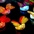 Miniatyrbillede 5 af 8: Natlys, 10 stk. LED sommerfugl vægklistermærker lys KLB